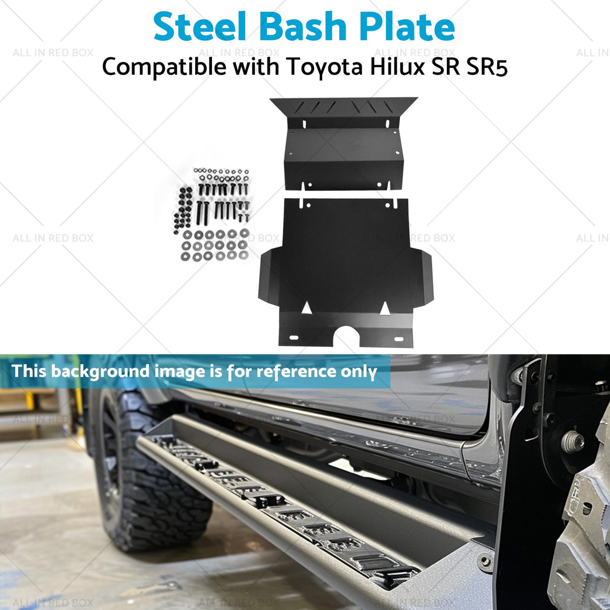 Steel Bash Plate Suitable for Toyota Hilux SR SR5 05-15 3mm