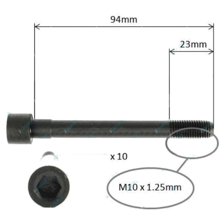 Cylinder Head Bolt Set for Kia Rio JB 4cyl G4ED G4EE 1.6L 1.4L 2005~2010