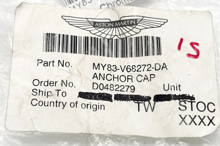 Genuine Aston Martin DBX Interior Headliner Silver Screw Cap x1 MY83-V68272-DA