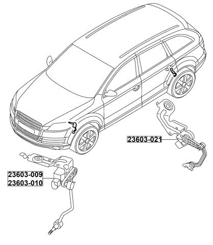 Rear Level Sensor Fits Porsche 7L0616571D 95533107721