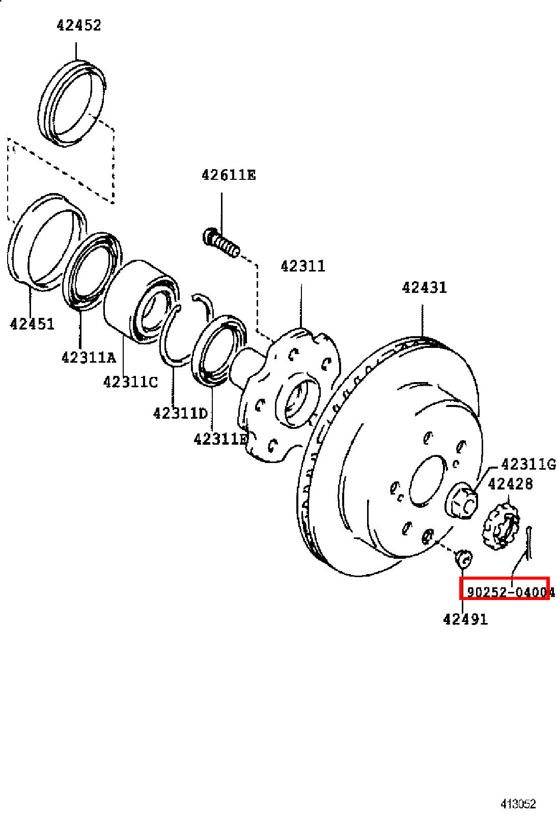 Genuine Regius RCH47 RCH41 LXH43 KCH46 KCH40 Axle Shaft Nut Cotter Pin