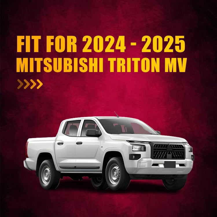 Set 0f 4 Acrylic Weather Shield Window Visors For Mitsubishi Triton MV 2024-25