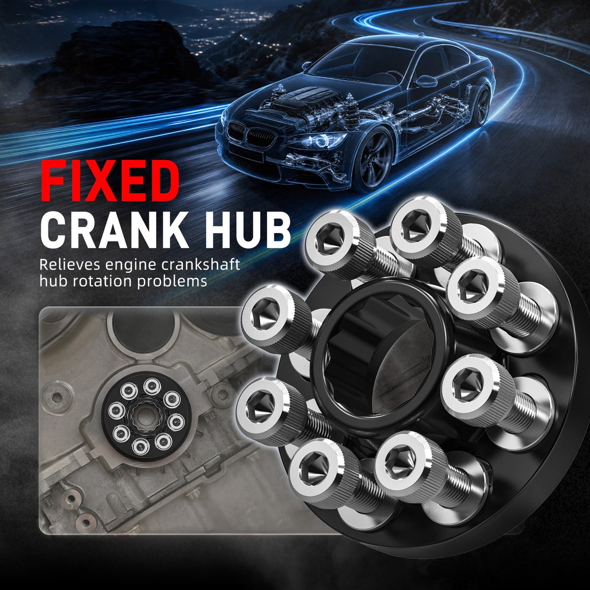 For BMW 335i 435i 535i 135i M135i M235i M2 M3 M4 Crank Hub Capture Plate N55 S55
