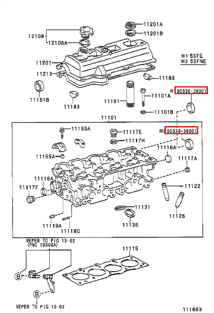 Genuine 4Runner RZN185 RZN180 Avensis ST220 Caldina ST210 Cylinder Head Plug