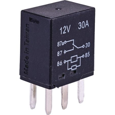 OEX ACX1989 Micro Relay 12V 30/30A 5 Pin Resistor Protected - Change Over 1 Pce