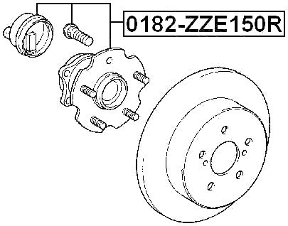 Rear Wheel Hub Fits Scion 42450-12090, 4245012140