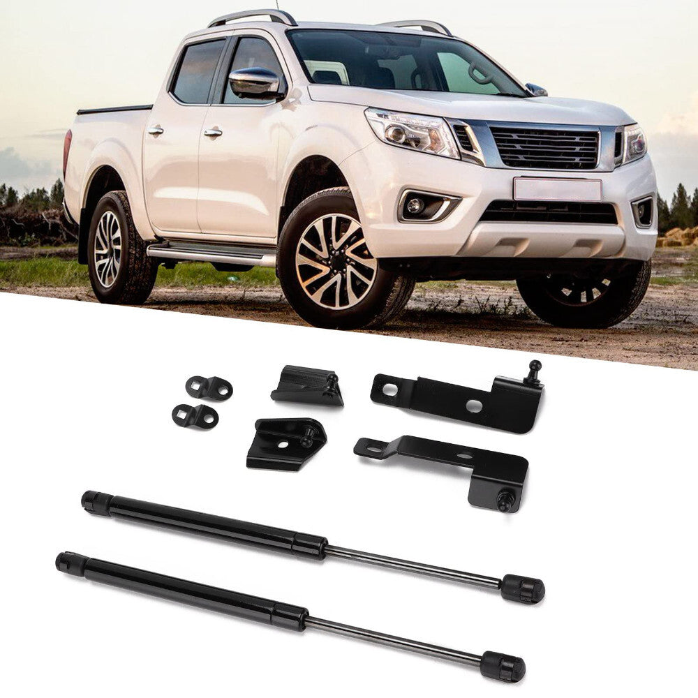 Front Hood Bonnet Shocks Lifter Struts Gas Lift For Nissan Navara D40 2005-2014