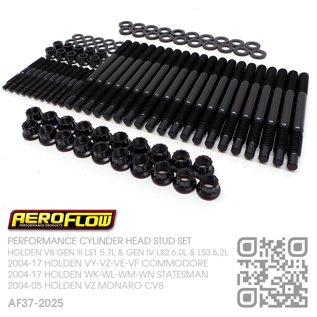 AEROFLOW HEAD STUDS V8 GEN IV LS2 6.0L/LS3 6.2L MOTOR [HOLDEN VZ-VE-VF COMMODORE