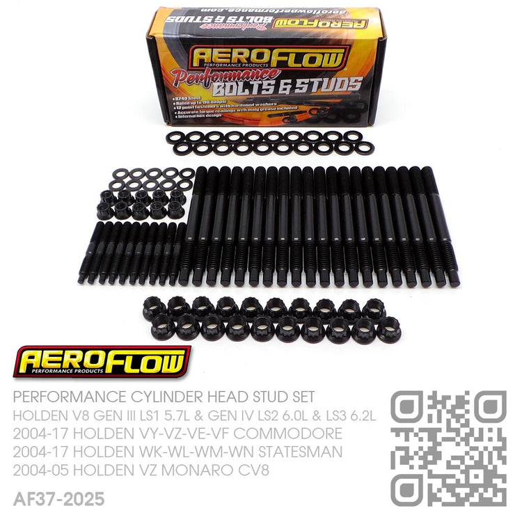 AEROFLOW HEAD STUDS V8 GEN IV LS2 6.0L/LS3 6.2L MOTOR [HOLDEN VZ-VE-VF COMMODORE