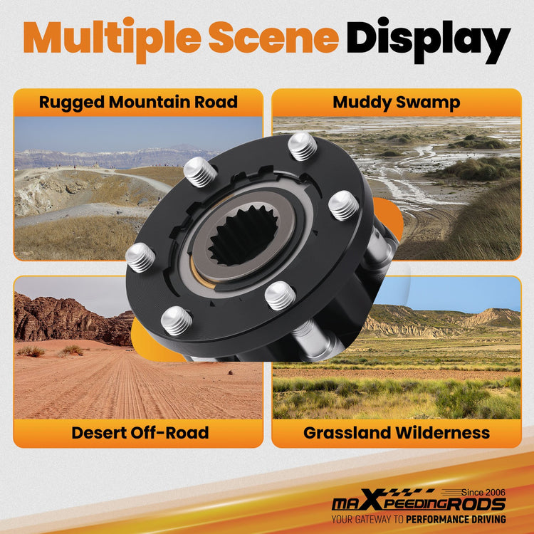 2x Manual FREE WHEELING HUB FOR HOLDEN RODEO JACKAROO COLORADO ISUZU 17 splines