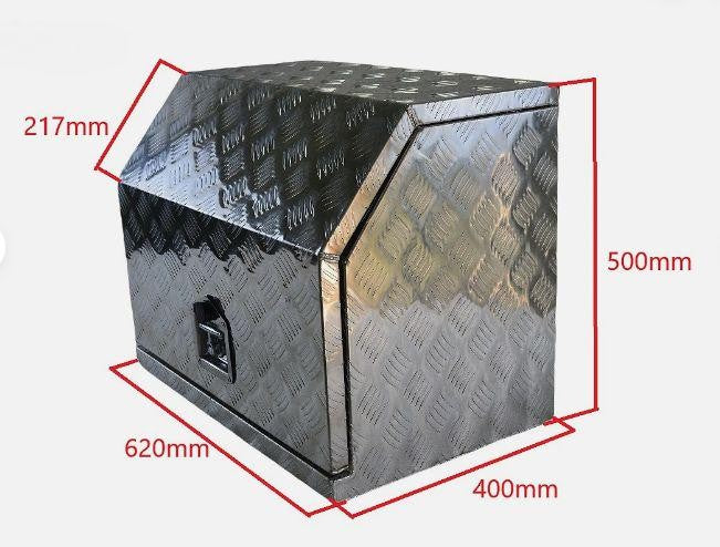 Aluminium Generator Tool Box Silver 620x400x500mm Ute Caravan Trailer Storage