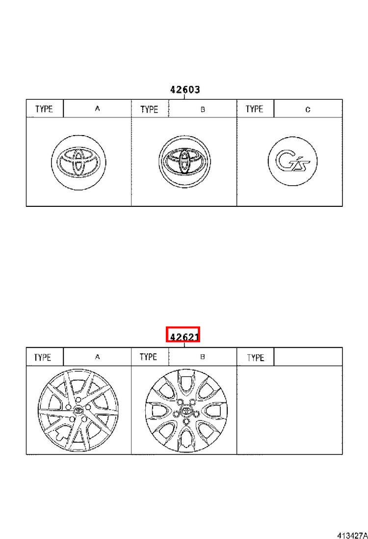 Genuine Toyota Prius ZVW41 ZVW40 Prius V ZVW41 ZVW40 16 Inch Wheel Cover Hub Cap