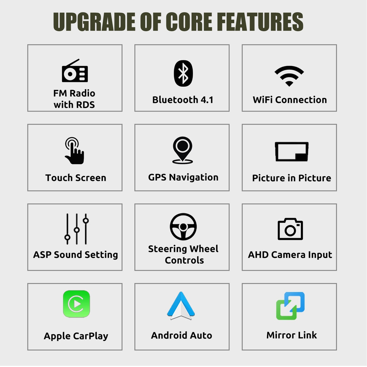 Wireless Carplay For Hyundai I30 2006-2011 Car Radio Android 13 Stereo GPS Navi