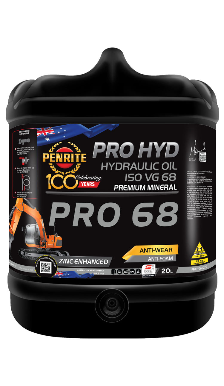 20-Litre HYDRAULIC OIL ISO-68 FOR Danfoss, Eaton , Kawasaki & Parker Hannifin.