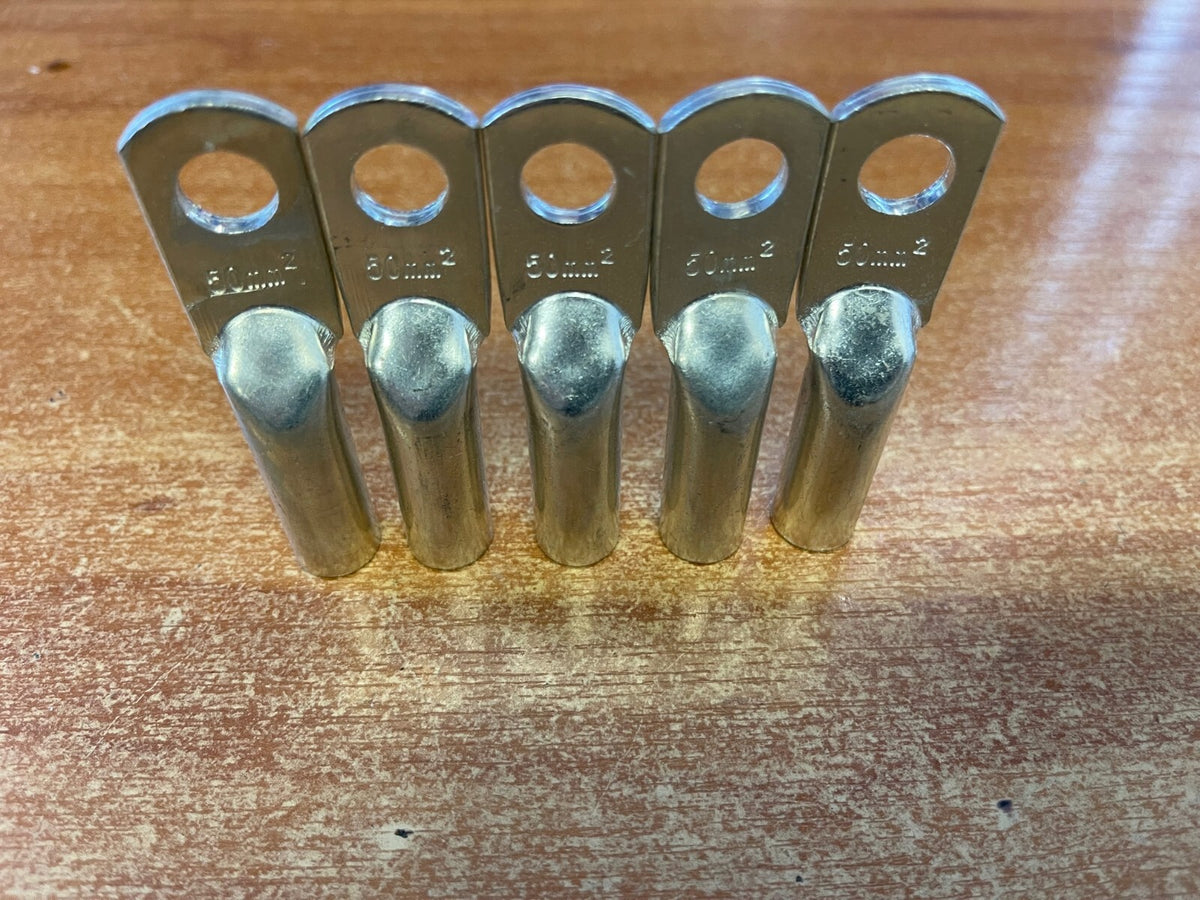 Heavy Duty Battery Crimp Terminals Tin Coated Copper  - Suit 6AWG6B&S Gauge Wire