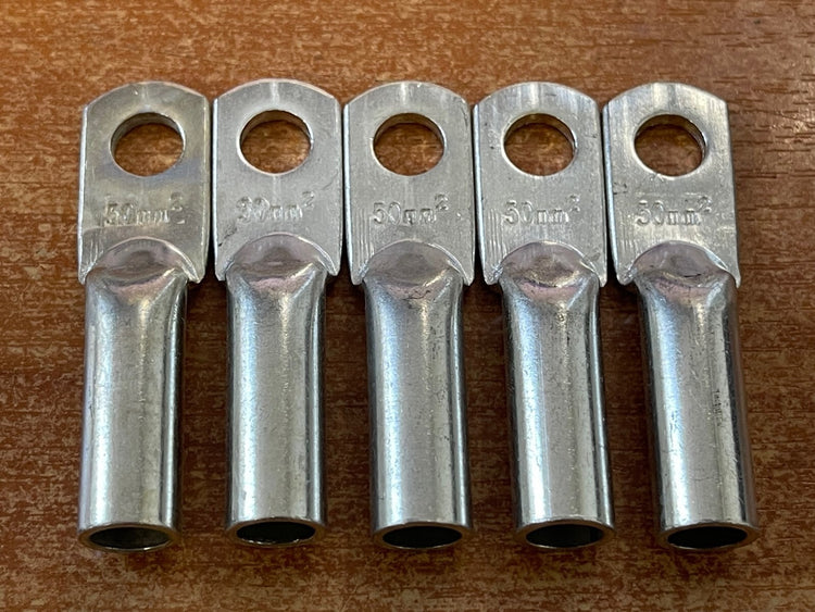 Heavy Duty Battery Crimp Terminals Tin Coated Copper  - Suit 6AWG6B&S Gauge Wire