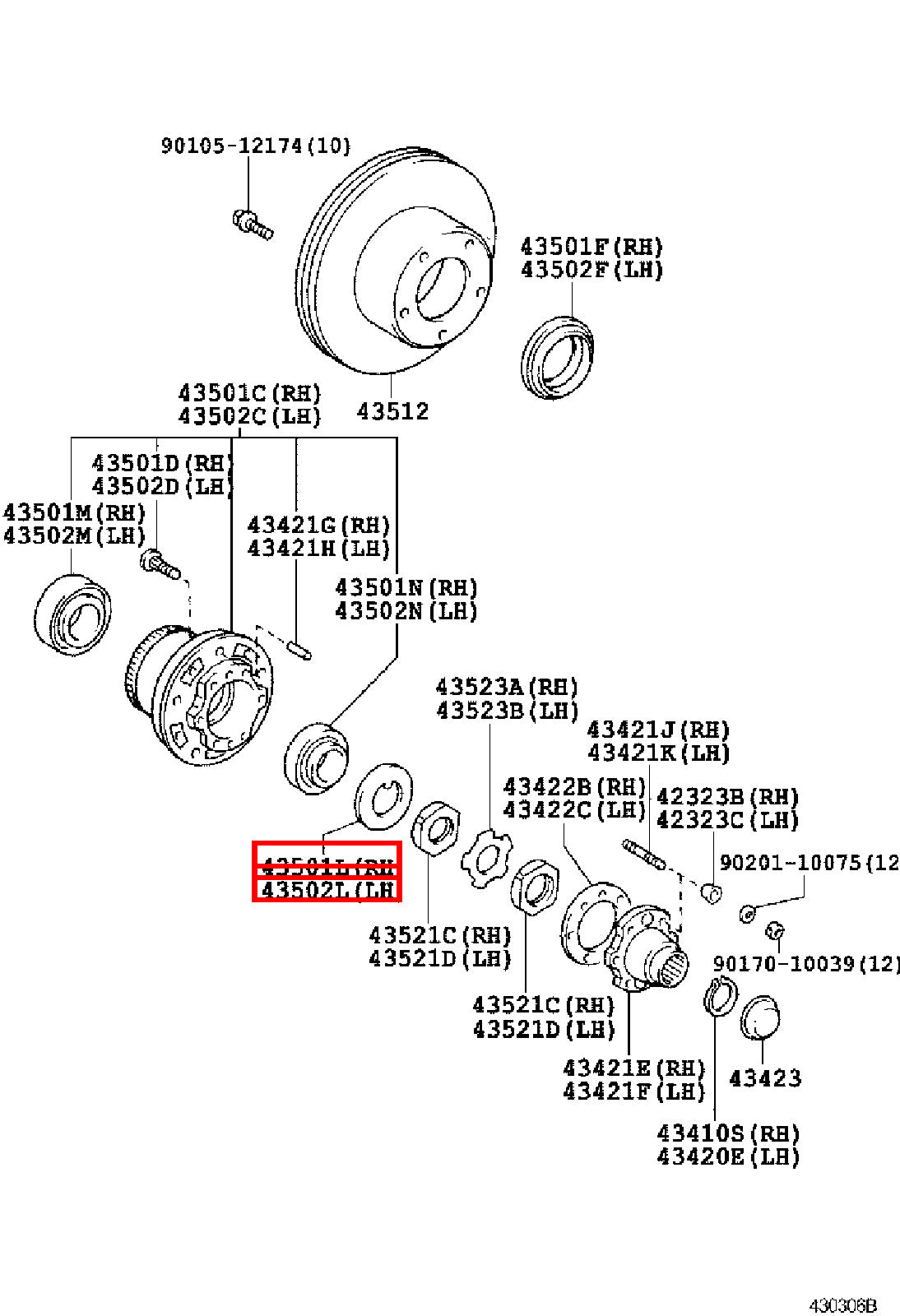 Genuine Regius RCH47 KCH46 Regius Ace KZH120 KZH106 Front Axle Lock Washer