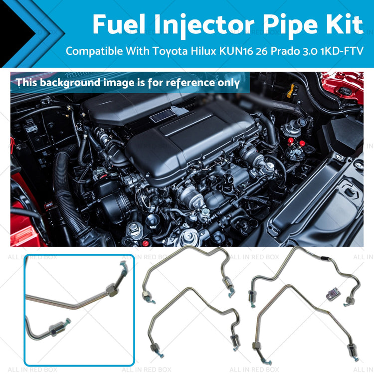 Fuel Injector Pipe Kit Suitable for Toyota Hilux KUN16 KUN26 Prado 3.0L 1KD-FTV
