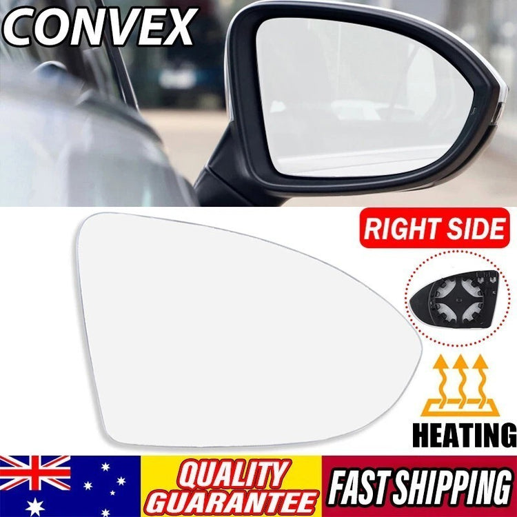 Right Side Mirror Glass for VW GOLF MK7 MK7.5 2013-2018 With Heated Convex Base