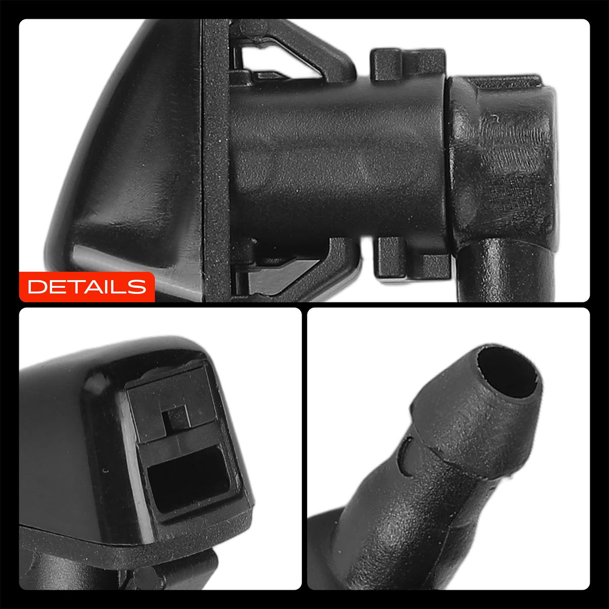 2x Front Windshield Washer Nozzle Jet Heated for Ford F-350 2008-2010 5.4L 6.4L