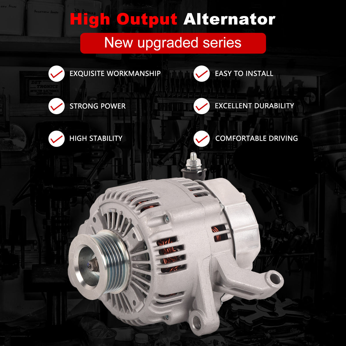 Alternator for JEEP GRAND CHEROKEE I~III ZJ, ZG WJ, WG WH, WK 3.7L 4.7L