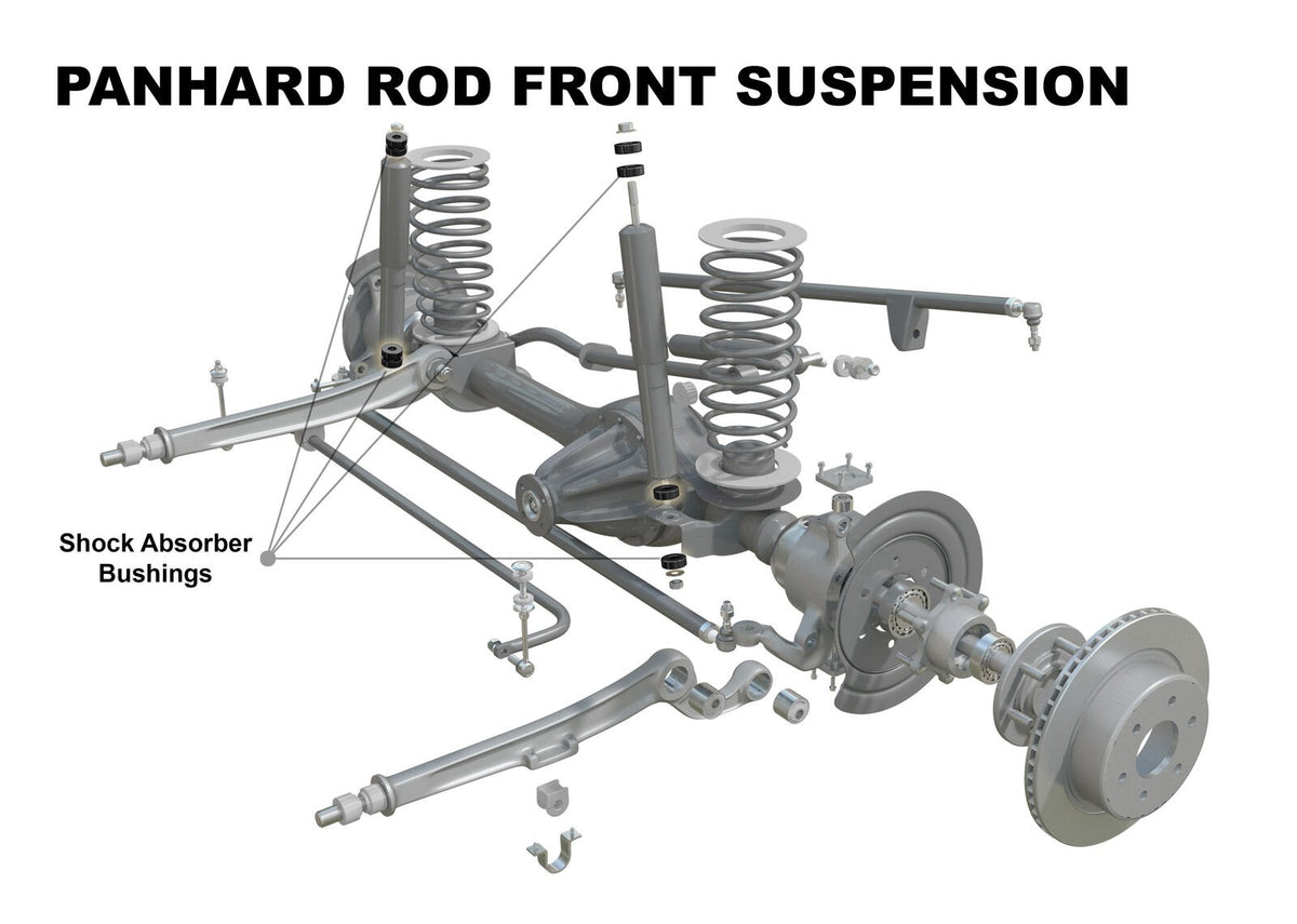 Super Pro SPF0740K Front or Rear Shock Absorber Bush Kit for Ford Nissan Toyota