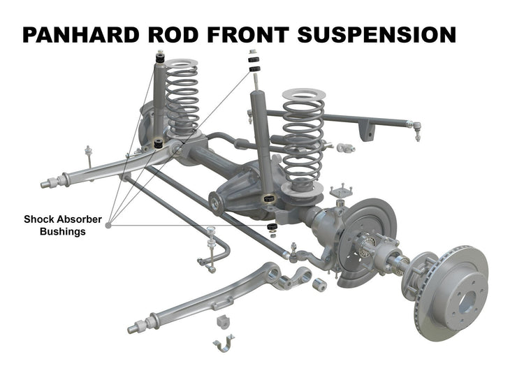 Super Pro SPF0740K Front or Rear Shock Absorber Bush Kit for Ford Nissan Toyota