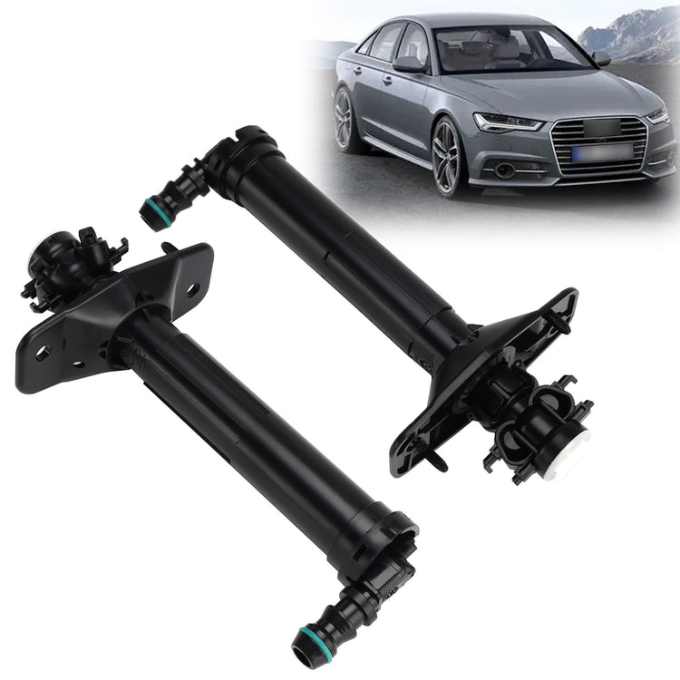 1 Pair Front Headlight Spray Washer Nozzle For Audi A6 C7 2011-2018 TT