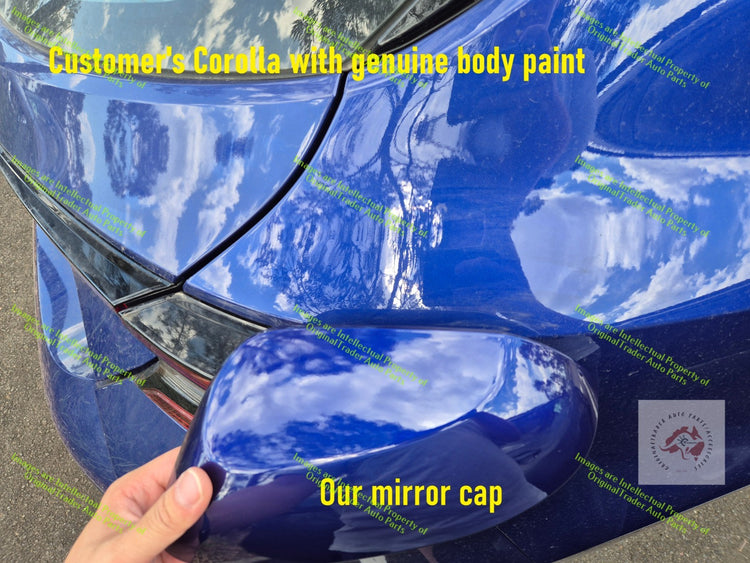 Left Side Mirror Cap Housing for Toyota Corolla E210 8W7 Lunar Blue Metallic 8W7