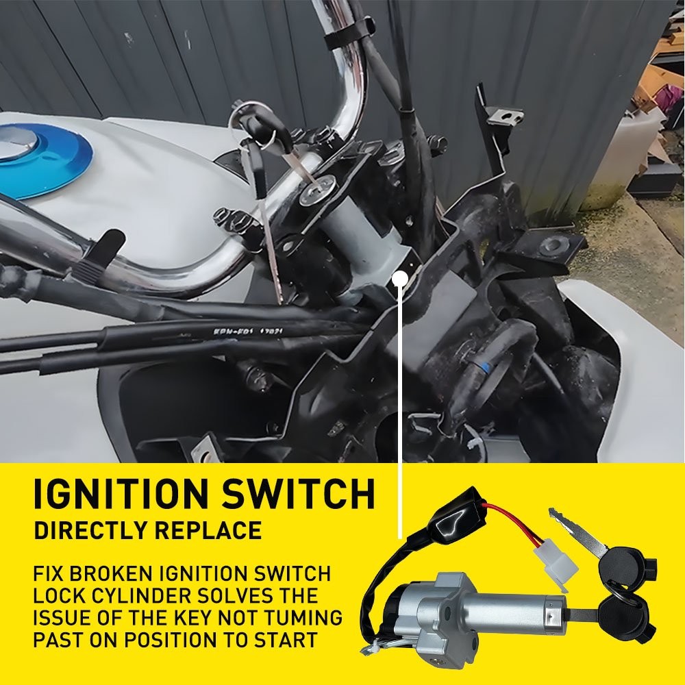 Ignition Fuel Cover Helmet Lock Switch Set For Honda CB125E CB 125 E GLH125SH SH