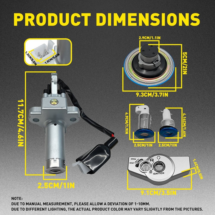 Ignition Fuel Cover Helmet Lock Switch Set For Honda CB125E CB 125 E GLH125SH SH