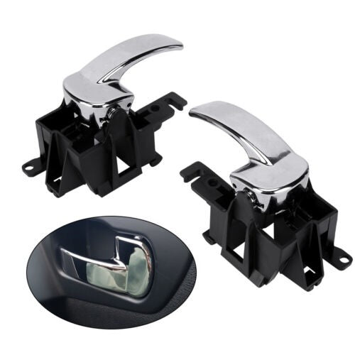 Pair LH+RH Inner Door Handle For Nissan Navara D40 05~15 Pathfinder R51 05~13