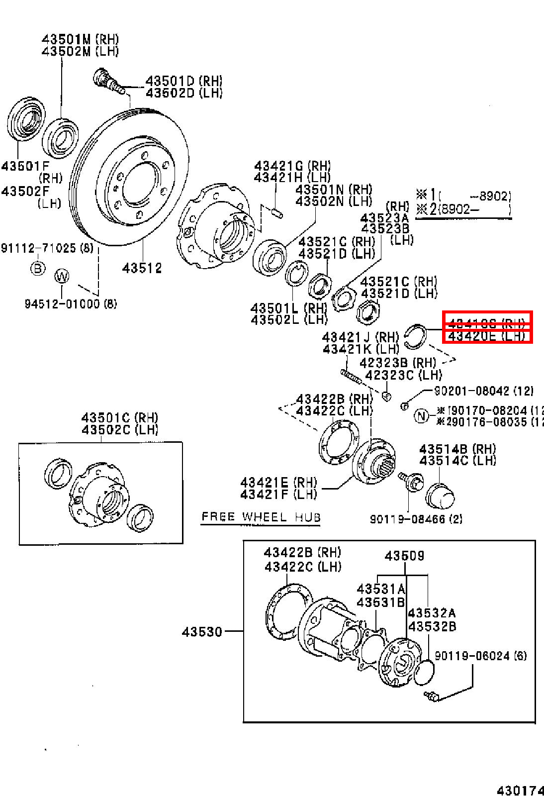 Genuine LandCruiser HDJ80 HDJ79 HDJ78 Front Axle Outer CV Circlip Snap Ring