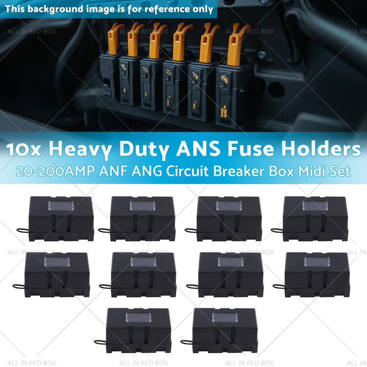10x ANS Fuse Holder 20-200AMP ANF ANG Heavy Duty Circuit Breaker Box Midi