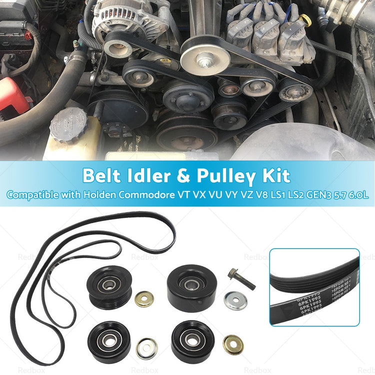 Belt Idler & Pulley Kit Suitable for Holden Commodore Adventra VT VX VU VY V