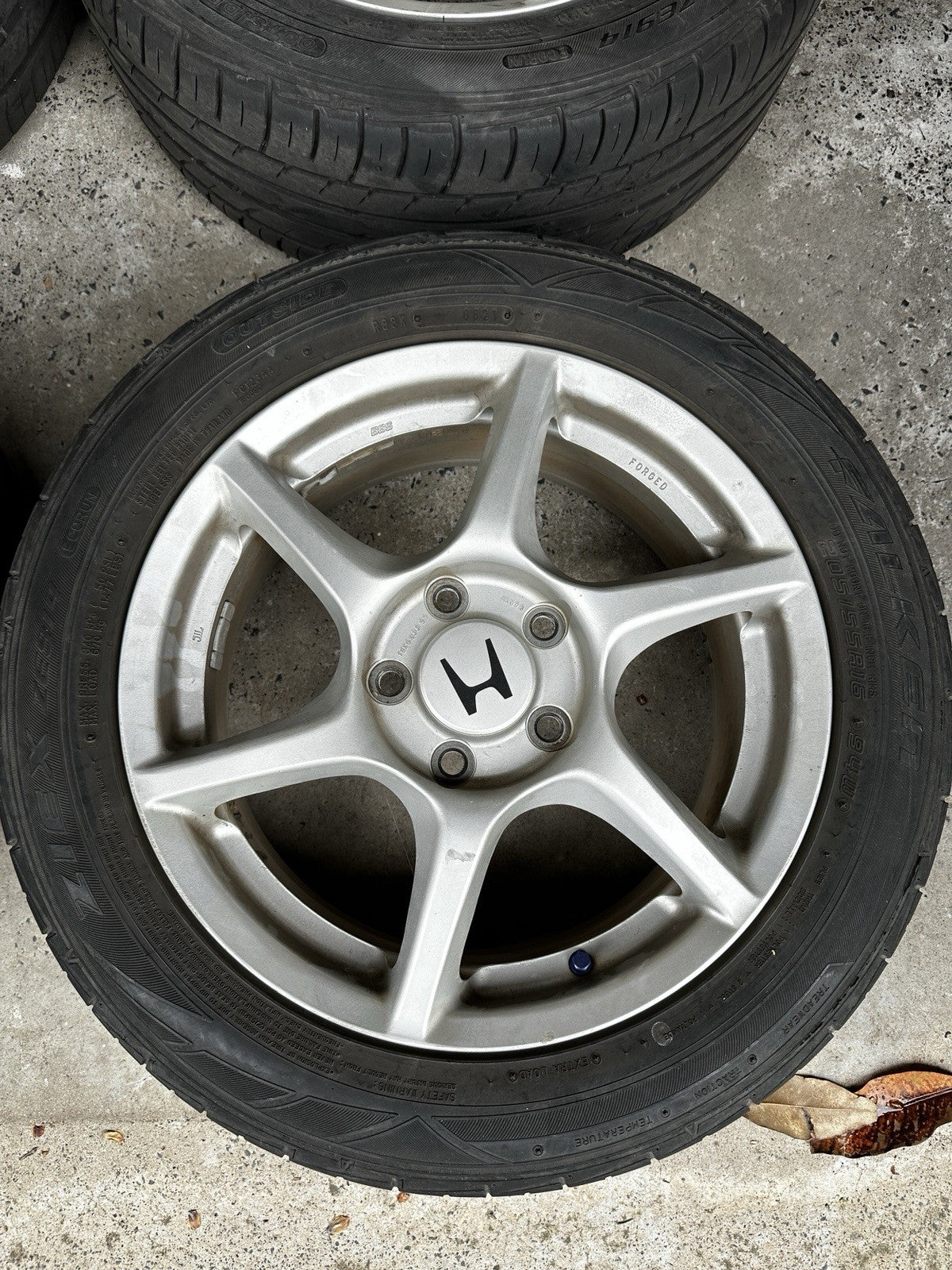 JDM Honda S2000 AP1 BBS Forged 16" Wheels & Tires OEM 6-Spoke Staggered 5x114.3