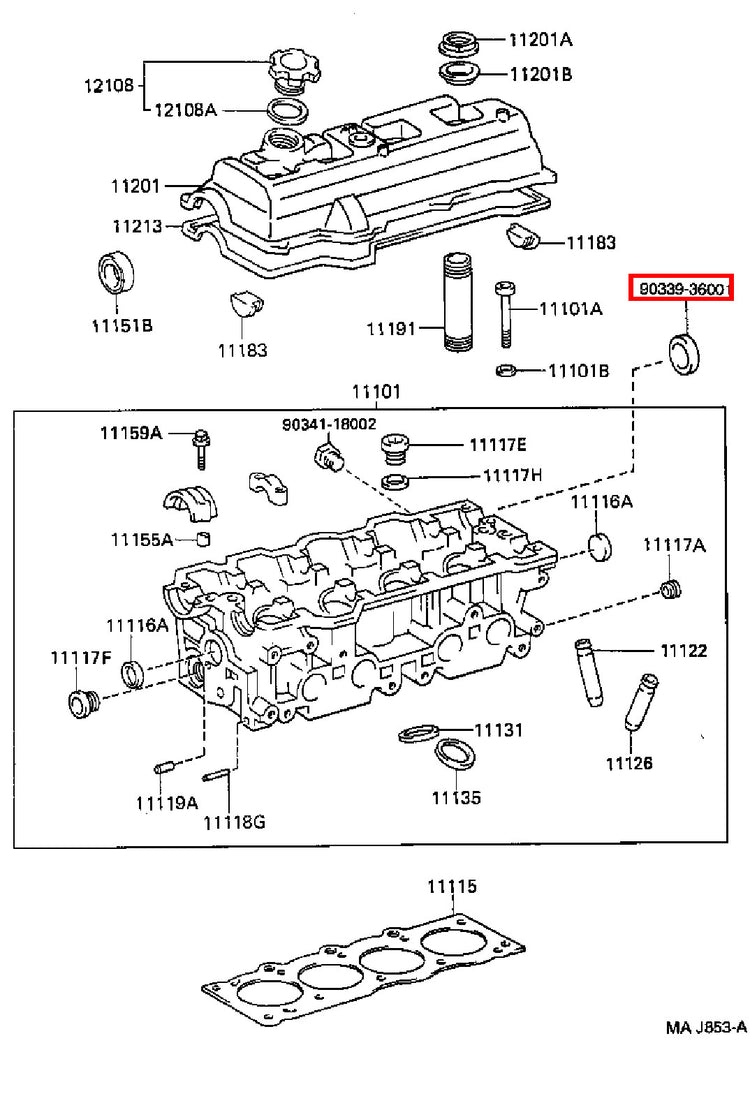 Genuine 4Runner RZN185 RZN180 Avensis ST220 Caldina ST210 Cylinder Head Plug