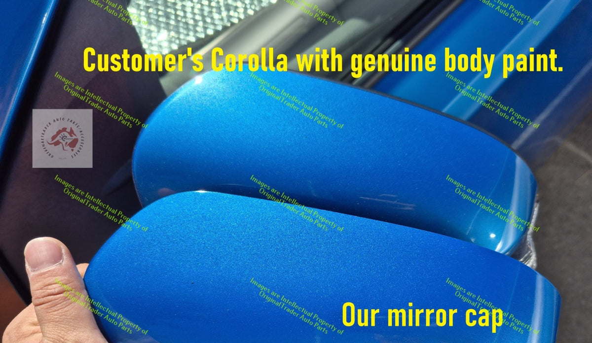Left Door Mirror Cap Case Housing for Toyota Corolla E180 Series 2 Blue Gem 8X7