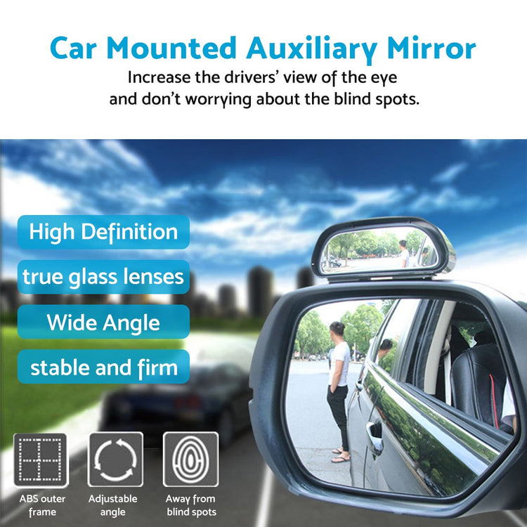 Pair Side Blind Spot Mirror Suitable for Jeep Wrangler 11x4.2x3.3cm
