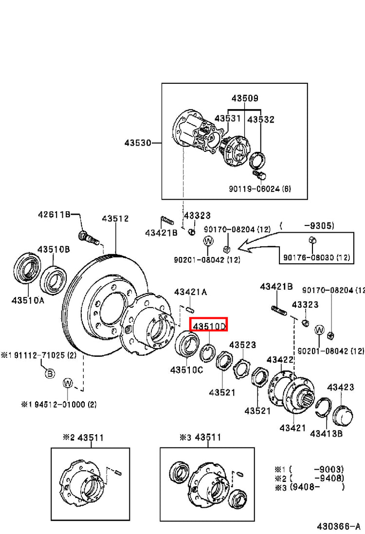 Genuine Regius RCH47 KCH46 Regius Ace KZH120 KZH106 Front Axle Lock Washer