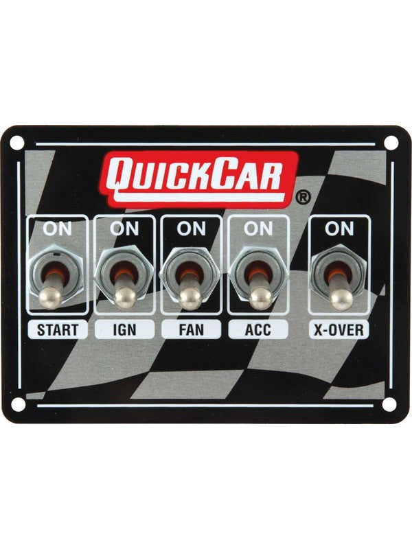 Quickcar Racing Products Switch Panel Dash Mount 4-1/8 x 3 in 4 Toggl (50-1711)