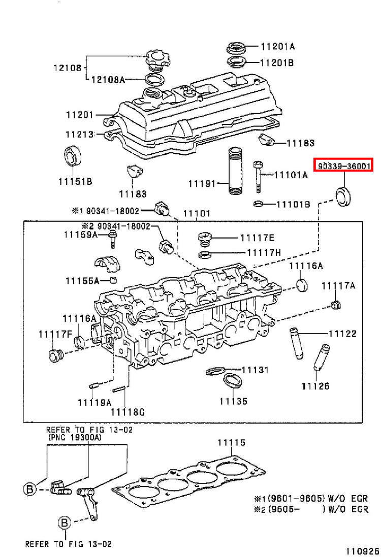 Genuine 4Runner RZN185 RZN180 Avensis ST220 Caldina ST210 Cylinder Head Plug
