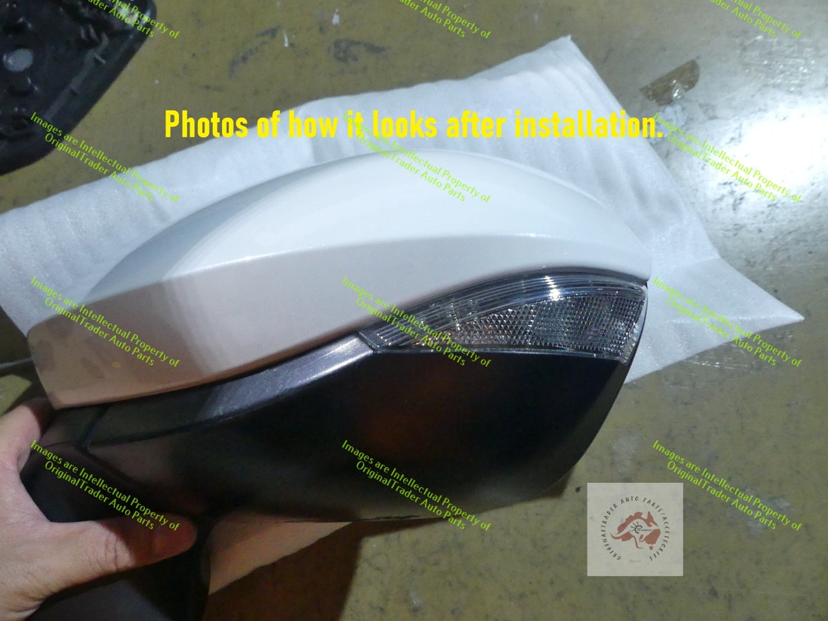 Right Side Mirror Case Cap for Toyota Corolla E210 Series Frosted White 089