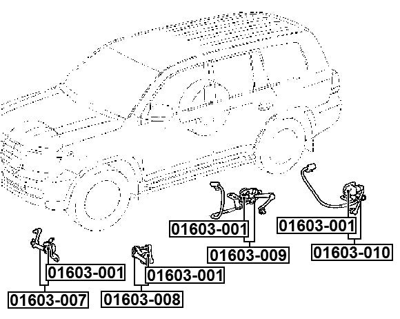 Level Sensor, Rear Left Fits Lexus 89408-60020