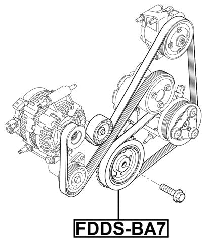 FDDS-SEWA Febest Crankshaft Pulley Sewa 1561803