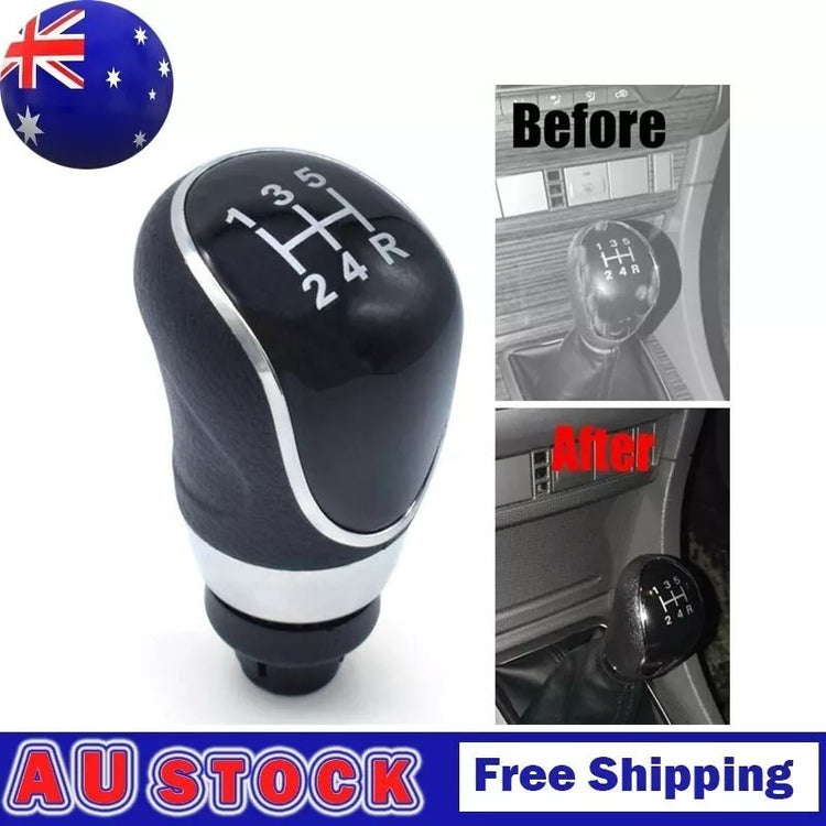 5 Speed Gear Stick Shift Knob Black For Ford Focus MK2 MK3 C-MAX S-Max B-Max AU
