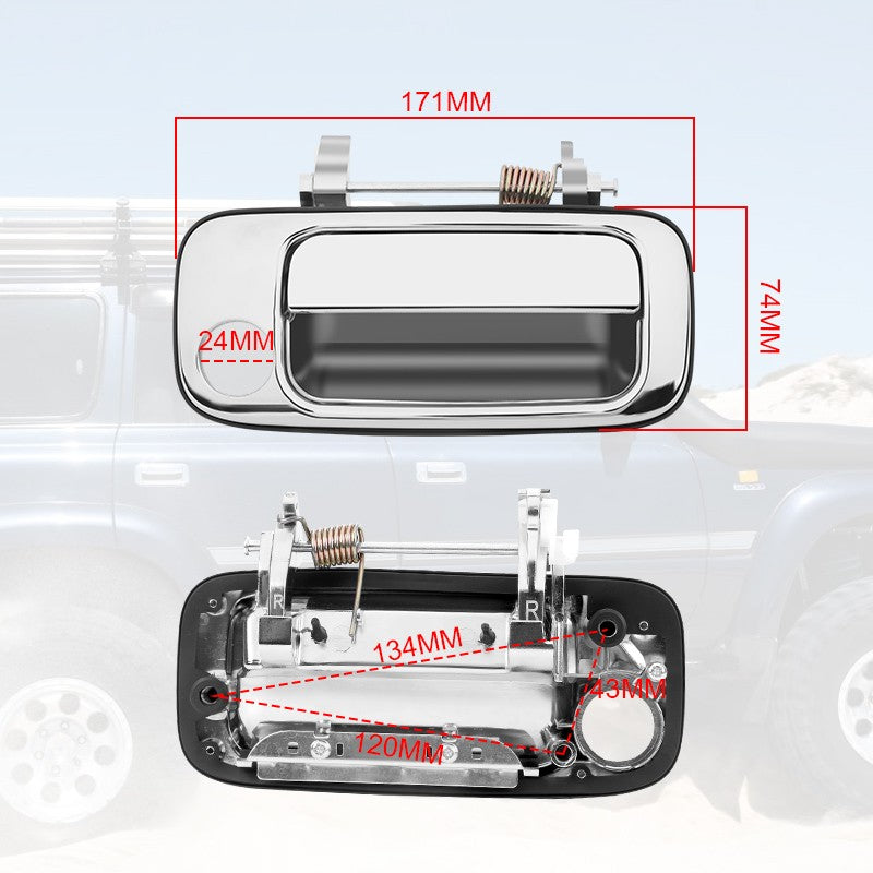 Right Front Exterior Outer Door Handle for Toyota Landcruiser 80 Series 1990-98