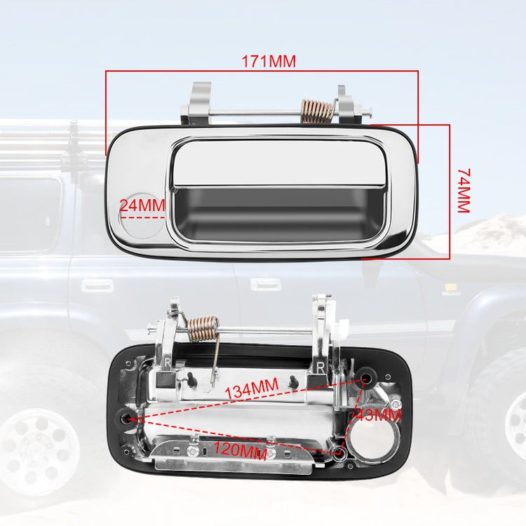Right Front Exterior Outer Door Handle for Toyota Landcruiser 80 Series 1990-98