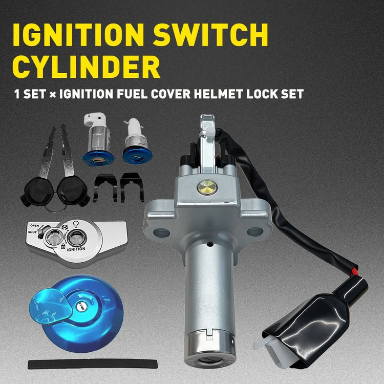 Ignition Fuel Cover Helmet Lock Switch Set For Honda CB125E CB 125 E GLH125SH SH