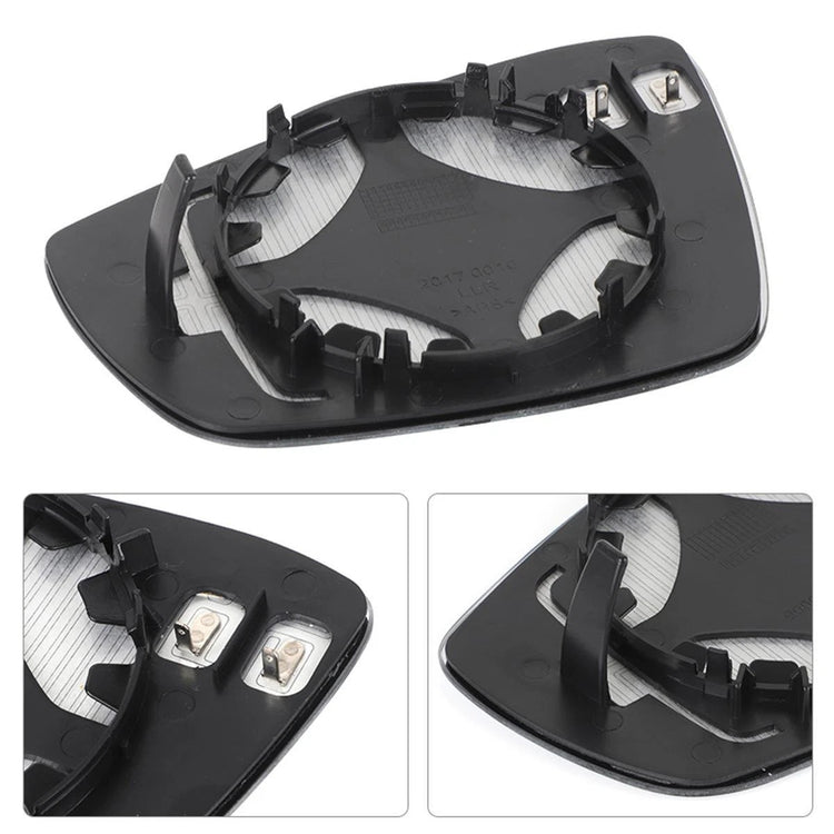 Car Driver Right Side mirror glass Heated Convex with Base for VW POLO 2010-2017